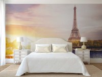 Slaapkamer fotobehang Parijs